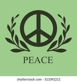 Peace digital design, vector illustration 10 eps graphic