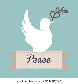 Peace digital design, vector illustration 10 eps graphic