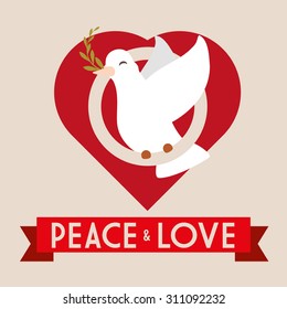 Peace digital design, vector illustration 10 eps graphic