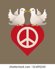 Peace digital design, vector illustration 10 eps graphic