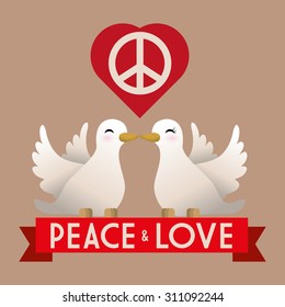 Peace digital design, vector illustration 10 eps graphic
