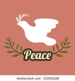 Peace digital design, vector illustration 10 eps graphic