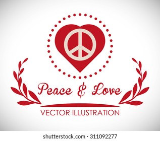 Peace digital design, vector illustration 10 eps graphic