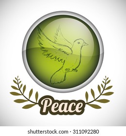 Peace digital design, vector illustration 10 eps graphic