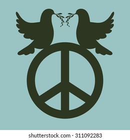 Peace digital design, vector illustration 10 eps graphic