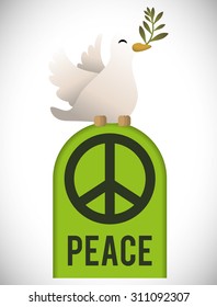 Peace digital design, vector illustration 10 eps graphic