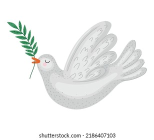 peace dove design with olive branch