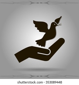peace dove icon