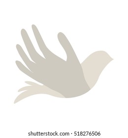 peace dove icon image 