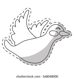 peace dove icon image cartoon vector illustration design 
