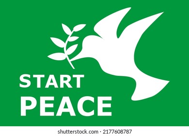 peace dove icon start peace