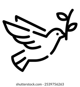 Peace Dove icon for web, app, infographic, etc