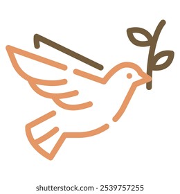 Peace Dove icon for web, app, infographic, etc