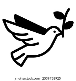 Peace Dove icon for web, app, infographic, etc