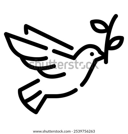 Peace Dove icon for web, app, infographic, etc