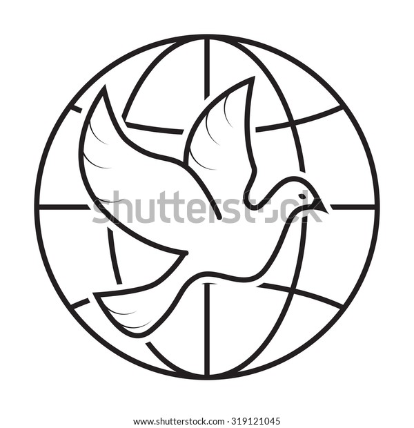 Peace Dove Icons Symbol Stock Vector (royalty Free) 319121045 