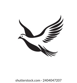 Peace Dove logo vector illustration. Peace Dove vector Icon and Sign.