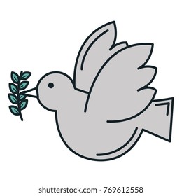 peace dove with olive branch