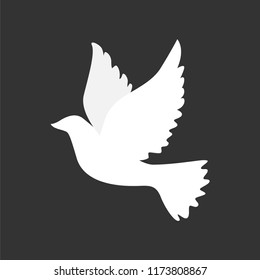 peace dove symbol vector 