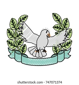 peace dove  vector illustration