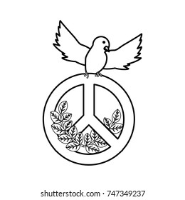 peace dove  vector illustration