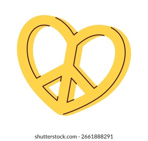 Peace Emblem Herzform Design