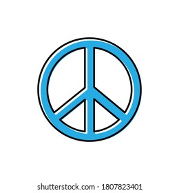 Peace flat icon. Design template vector