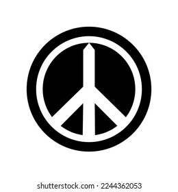 Peace Flat Icon Logo Illustration Vector Isolated. Suitable for Web Desaign,Logo and Application