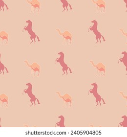 Peace fuzz, apricot colours natural colour ,seamless pattern ,prints background