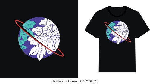 Peace Galaxy Positive mind typography vector t shirt design