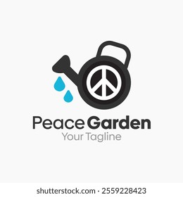 Peace Garden Logo Design Template. Good for Business, Agency, Community and Organization.
