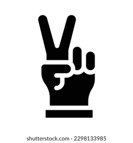 gráfico vectorial de ilustración de icono de glifo de paz