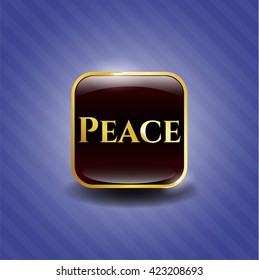 Peace golden badge