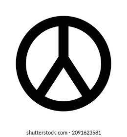 peace graphic element Illustration template design on white backround
