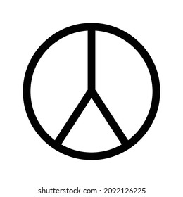 peace graphic element Illustration template design on white backround