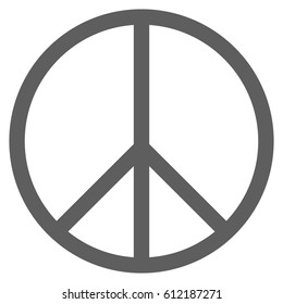 Peace gray sign