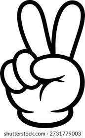 Peace Hand Digital EPs Vector graphics Archivo