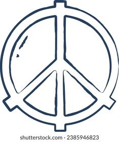 Peace hand drawn vector illustration