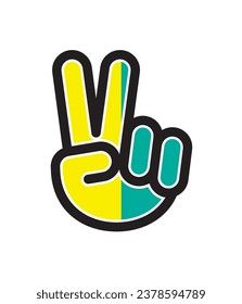 Dedos de la mano de la paz Brasil Japón Wakaba Shoshinsha Mark El conductor de la hoja Icono del motociclista Sticker Decal Signo Etiqueta del distintivo EPS Vector de la marca EPS Transparente No Antecedentes Imágenes prediseñadas 