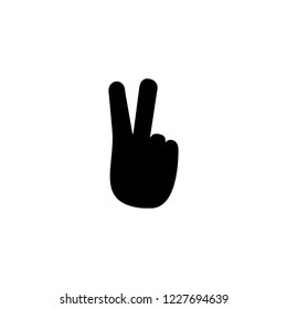 peace hand icon