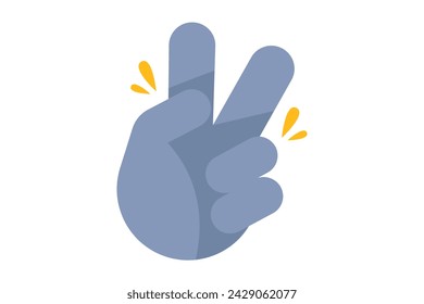 Peace Hand Retro Sticker Design