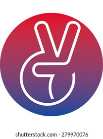 Peace Hand Symbol
