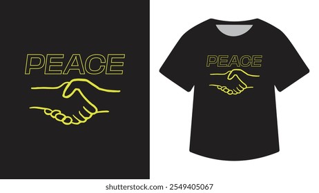 Peace and Happiness T-Shirt Design
