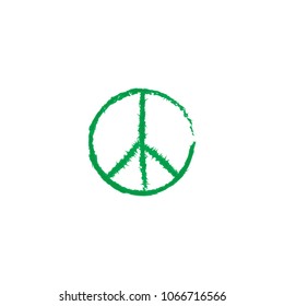 Peace icon green