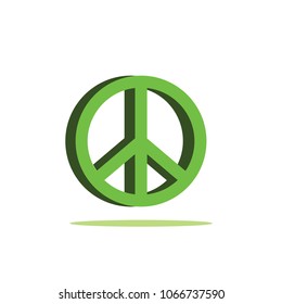 Peace icon green