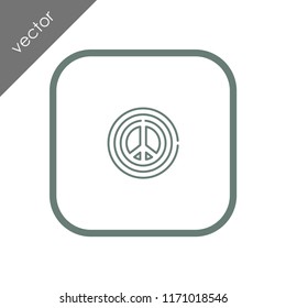 peace icon - illustration