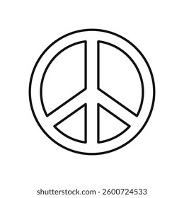 Peace icon isolated. simple vector icon on white background