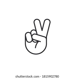 Peace icon. Like icon. Hand like. Thumb up. love symbol. Seal of approval. OK sign. Symbol of peace. Freedom symbol. Peace and love. Pacifism symbol. Hand gesture. Victory hand sign.