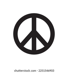 peace icon logo vector illustration