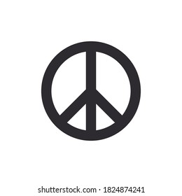 Peace icon. love symbol. Symbol of peace. Freedom symbol. Peace and love. Victory sign. Peace and love antiwar icon pacifism symbol hippie culture sign.